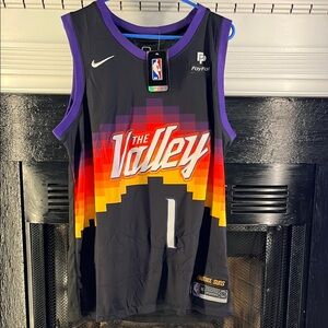 Devin Booker Phoenix Suns Basketball Jersey City Edition Men’s Size XL 52